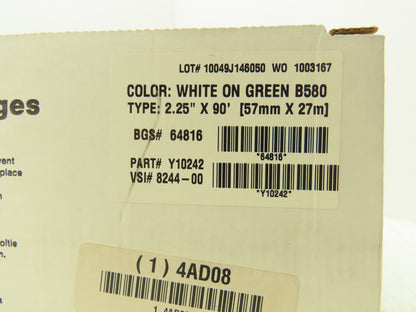 Brady 64816 Supply Cartridges For Label And Sign Maker 2.25" X 90'