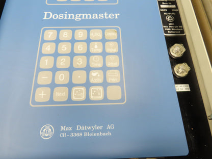 Max Dätwyler Dosingmaster Dosing Pump Controller 220v 50hz 1ph