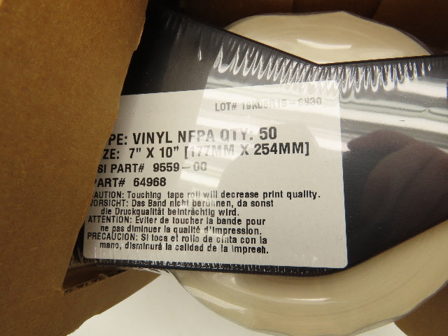 Brady 64968 Supply Cartridges For Label And Sign Maker 7" X 10"