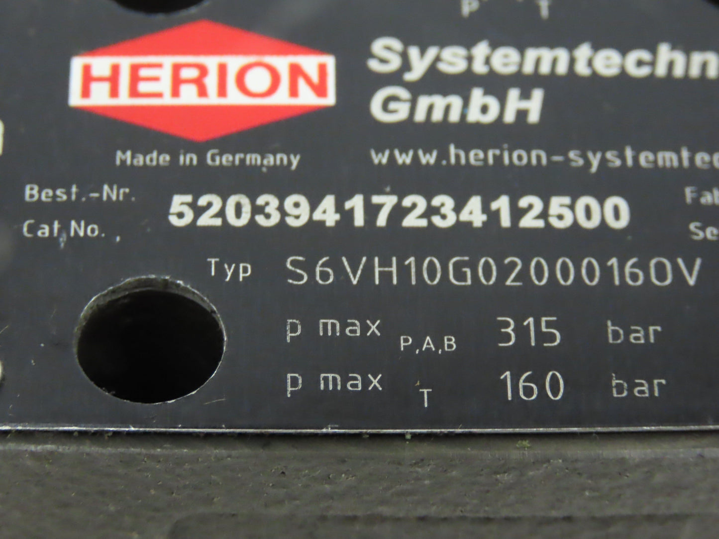 Herion S6VH10G02000160V Directional Valve