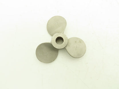 5" x 5" Mixer Impeller Three Blade 1/2" Bore