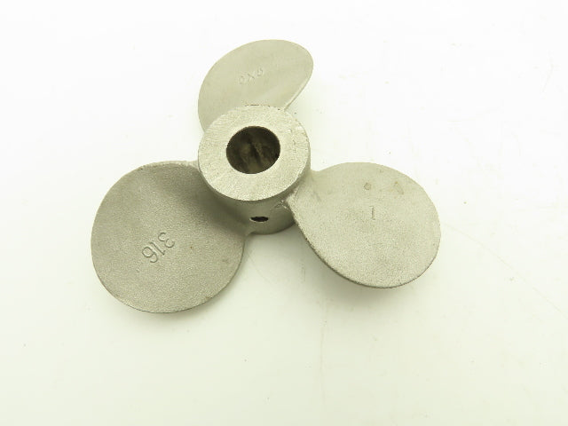 5" x 5" Mixer Impeller Three Blade 1/2" Bore