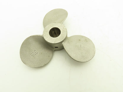 5" x 5" Mixer Impeller Three Blade 1/2" Bore