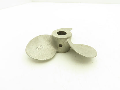 5" x 5" Mixer Impeller Three Blade 1/2" Bore