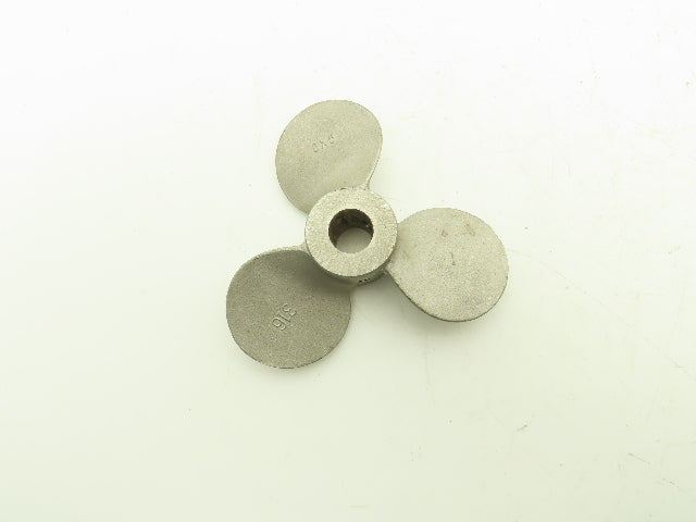 5" x 5" Mixer Impeller Three Blade 1/2" Bore