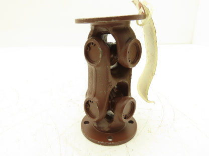 Elbe 0 106 300 001 Universal Joint Double Length=120mm Flange=65mm Hole=4x6mm