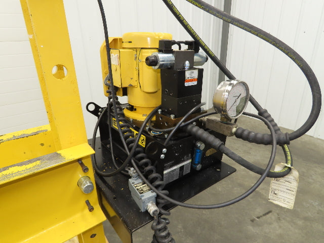 Enerpac IPE3060 Hydraulic Press 30 Ton H Frame 120V Pump Double Acting Cylinder