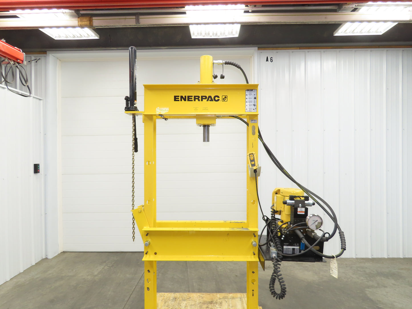 Enerpac IPE3060 Hydraulic Press 30 Ton H Frame 120V Pump Double Acting Cylinder