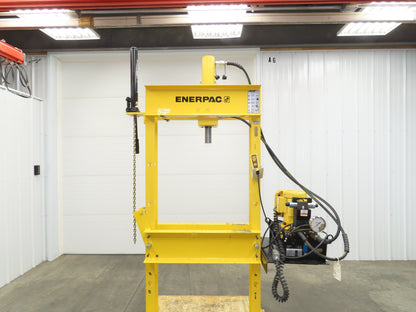 Enerpac IPE3060 Hydraulic Press 30 Ton H Frame 120V Pump Double Acting Cylinder