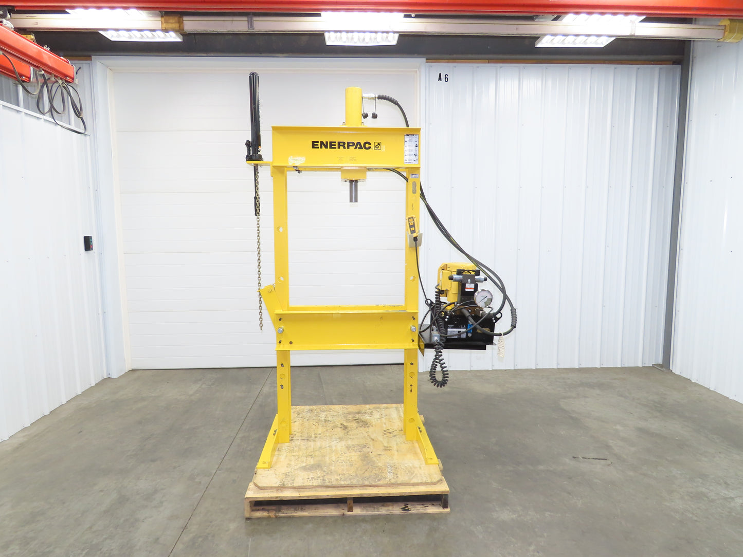 Enerpac IPE3060 Hydraulic Press 30 Ton H Frame 120V Pump Double Acting Cylinder
