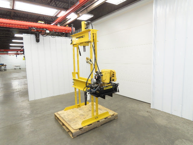 Enerpac IPE3060 Hydraulic Press 30 Ton H Frame 120V Pump Double Acting Cylinder