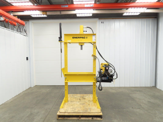 Enerpac IPE3060 Hydraulic Press 30 Ton H Frame 120V Pump Double Acting Cylinder
