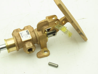 Parker M08521888 Pneumatic Air Valve Foot Treadle 3W2P 1/4" NPT 225 psig
