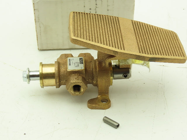 Parker M08521888 Pneumatic Air Valve Foot Treadle 3W2P 1/4" NPT 225 psig