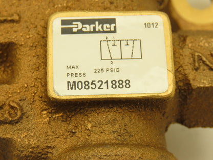 Parker M08521888 Pneumatic Air Valve Foot Treadle 3W2P 1/4" NPT 225 psig