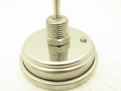 Trend 30 Bimetal Thermometer 3" Dial 0-200°F 1/2" NPT 6" Stem