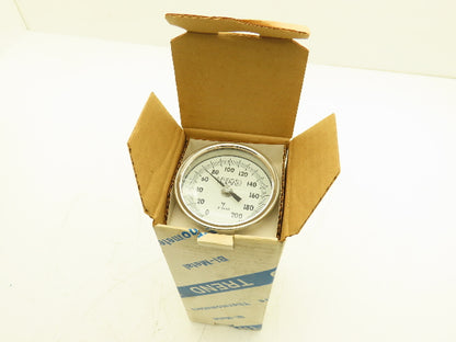 Trend 30 Bimetal Thermometer 3" Dial 0-200°F 1/2" NPT 6" Stem