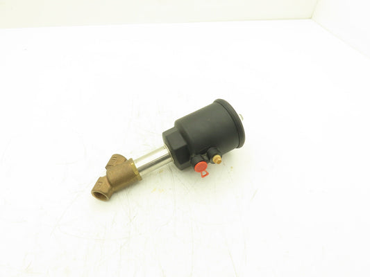 ASCO 8290A002 Piston Valve Angle Body 1/2" NPT Air/Liquid 240PSI Steam 150PSI