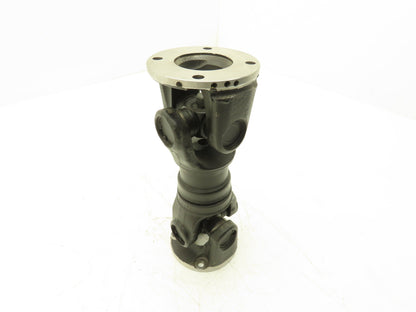 Double Universal Slip Joint Drive Shaft Length 240mm Flange 90mm Hole 4x8mm