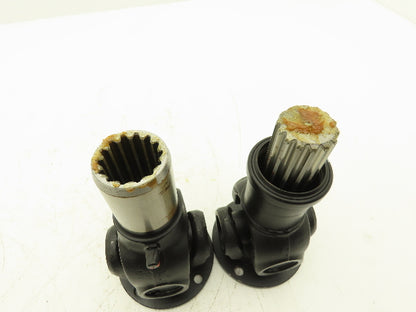 Elbe Double Universal Slip Joint Drive Shaft Length=240mm Flange=90mm Hole=4x8mm