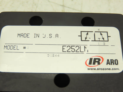 Ingersoll Rand E252LM Pneumatic Air Control Valve Manual 2 Pos 3 Way
