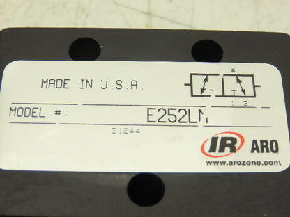 Ingersoll Rand E252LM Pneumatic Air Control Valve Manual 2 Pos 3 Way
