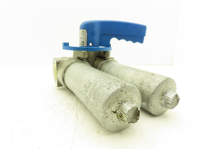 Mahle PI 2108-068 FPM Double Switch Duplex Dual Hydraulic Filter Housing 870 PSI