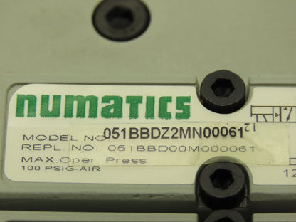 Numatics AKFEF00003NSTD 6 Station Manifold with 6 valves 2005 Series