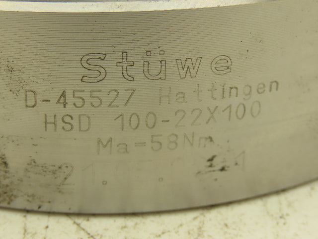 Stuwe D-45527 Shrink Disc Shaft Coupling Adapter 100mm ID D-45527