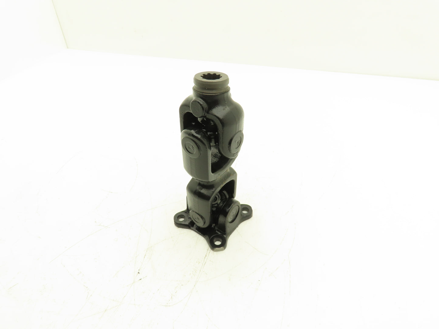 Double Universal Joint Drive Shaft Length 7" Flange 2.25" 10-Splined End 9/16"