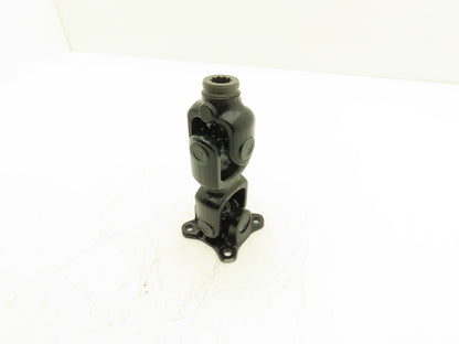 Double Universal Joint Drive Shaft Length 7" Flange 2.25" 10-Splined End 9/16"