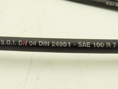 SGI DN 04 DIN 24951 SAE 100 R 7 Hydraulic Hose 3/16" Dia 14" Long Lot of 5