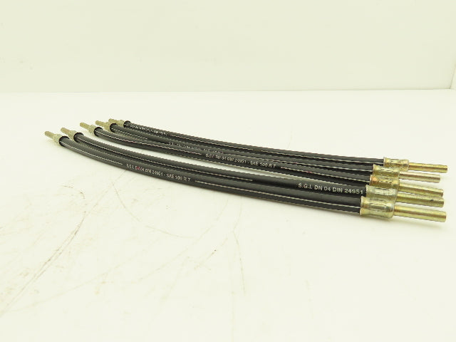 SGI DN 04 DIN 24951 SAE 100 R 7 Hydraulic Hose 3/16" Dia 14" Long Lot of 5