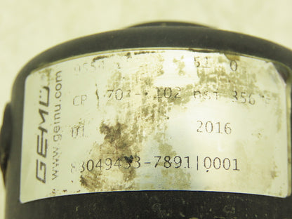 GEMU 9554 25Z 9 51 0 Pneumatically Operated Angular Seat Globe Valve 1/2"NPT NO