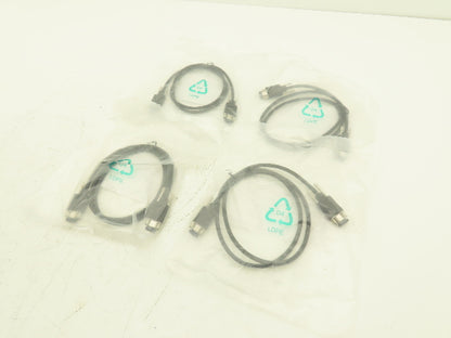 Molex 834219050 Cable Assembly Micro 9-Pin D-Sub Length = 36" Lot of 4