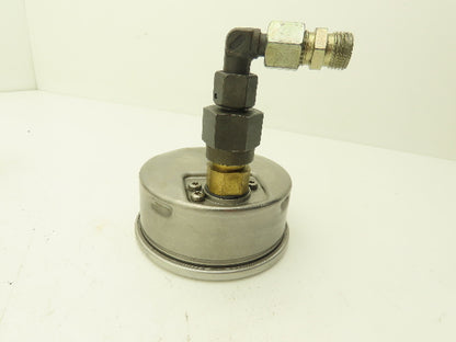 Wika N/A Pressure Gauge Oil Filled 120LB/Inch 60 Bar 1/2"NPT Lot Of 4
