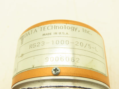 Data Technology RS23-1000-20/5-L Rotary Encoder 1000PPR