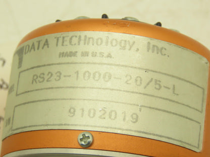 Data Technology RS23-1000-20/5-L Rotary Encoder 1000PPR