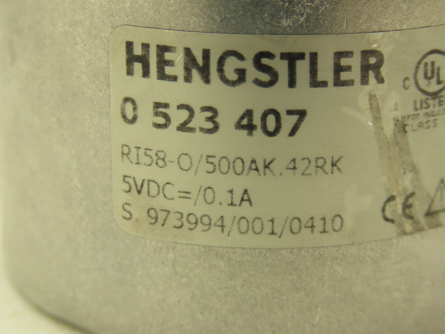 Hengstler 0 523 407 Incremental Optical Encoder 10000PPR 3/8" Shaft