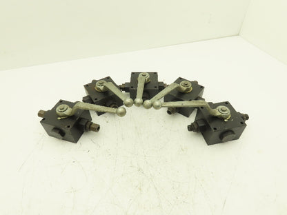 N/A 3KHT-R3/8" 8 87 Pneumatic Manual Valve 4 Way 2 Pos 150 PSI 3/8"NPT Lot of 5