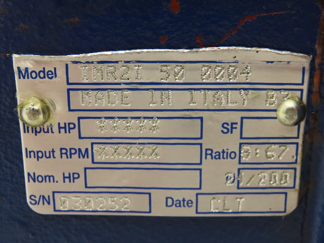 TB Woods IMR2I 50 0004 Inline Gearbox 8.6:1 Reducer 200rpm IEC 90 Frame