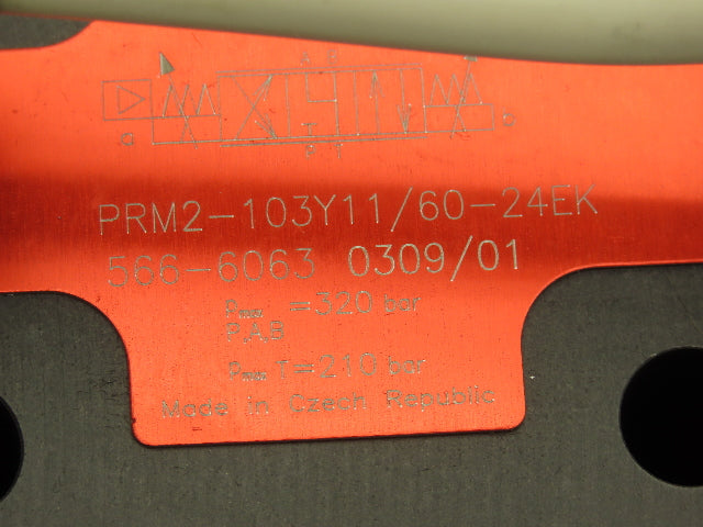 Hytos PRM2-103Y11/60-24EK Hydraulic Directional Control Solenoid Valve 24VDC