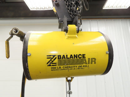 Ingersoll Zimmerman BW020120 Pneumatic Air Balancer 6' Travel 400Lb Swivel Mount