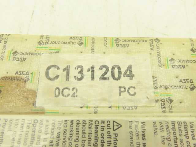 ASCO C131204 Pneumatic Valve Seal Repair Kit 1/2"