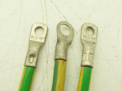 Rittal Ground Whip Leads 6 AWG Multiple Lengths W/Terminal Connectors Lot of 63