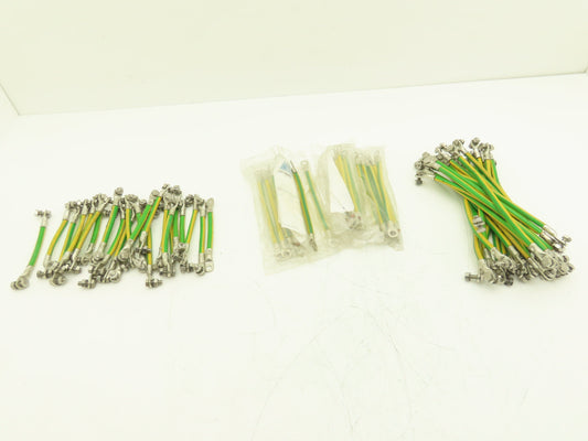 Rittal Ground Whip Leads 6 AWG Multiple Lengths W/Terminal Connectors Lot of 63