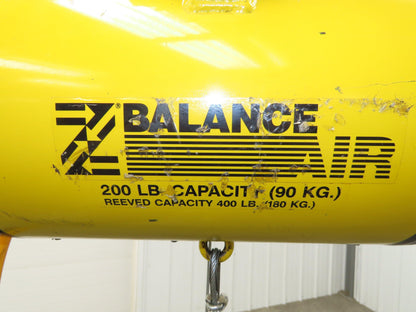 Ingersoll Zimmerman BW020120 Pneumatic Air Balancer 6' Travel 400Lb w/Load Block