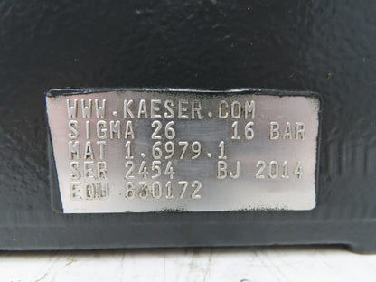 Kaeser Sigma 26 Rotary Screw Air Compressor Air End 50Hp 16bar