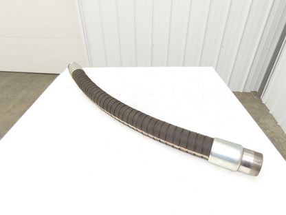 Thermoid Transporter Truck Tank Fuel Hose 3"ID x 54"L Ebonite 3"NPT 150PSI