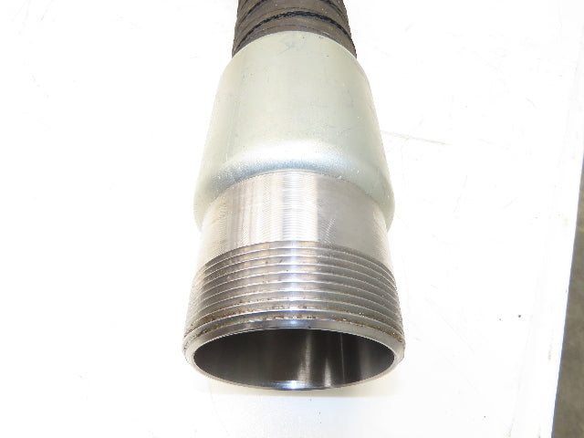 Thermoid Transporter Truck Tank Fuel Hose 3"ID x 54"L Ebonite 3"NPT 150PSI